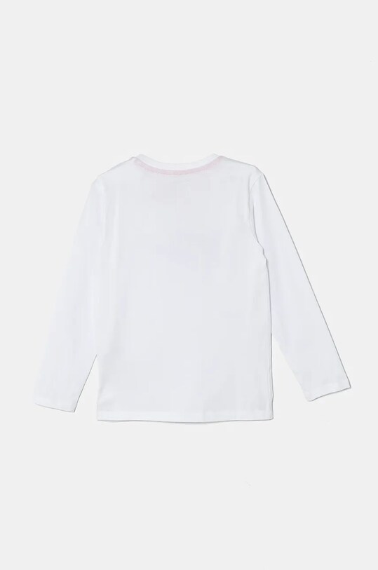 Хлопковый детский лонгслив Guess L4BI15.I3Z14.9BYH белый AW24