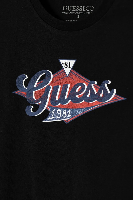 Chłopiec Guess longsleeve bawełniany dziecięcy L4BI15.I3Z14.9BYH czarny