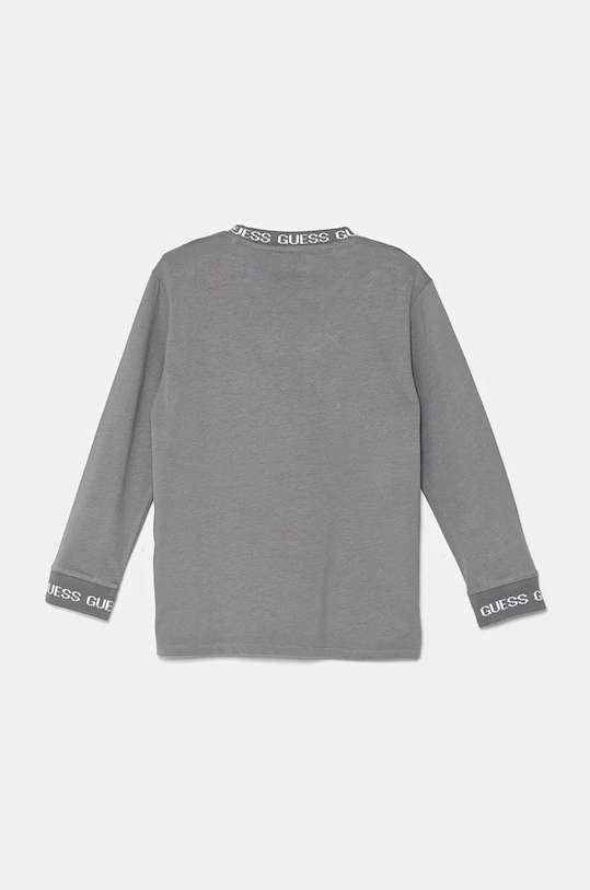 Guess longsleeve bawełniany dziecięcy L4BI21.KA260.9BYH szary AW24