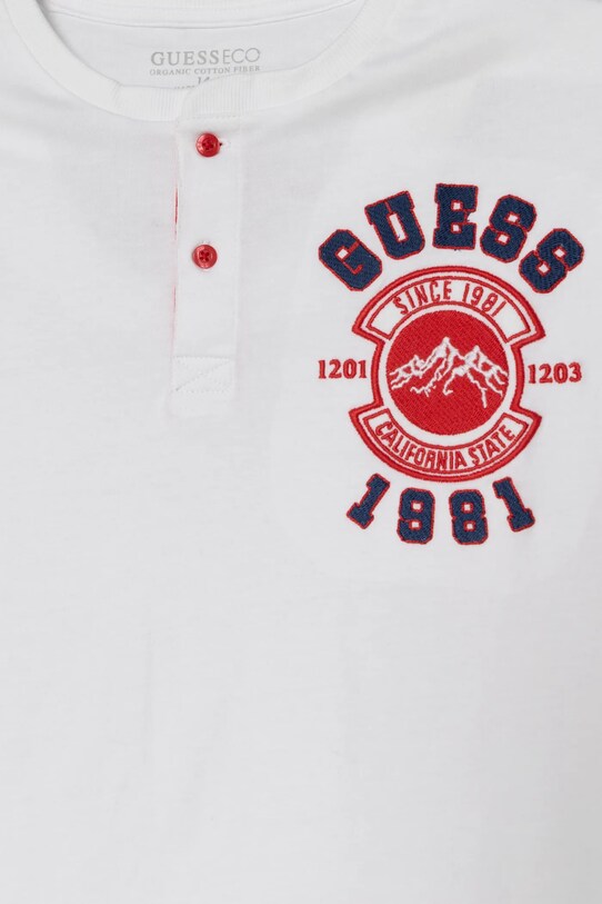 Мальчик Хлопковый детский лонгслив Guess L4BI24.I3Z14.9BYH белый