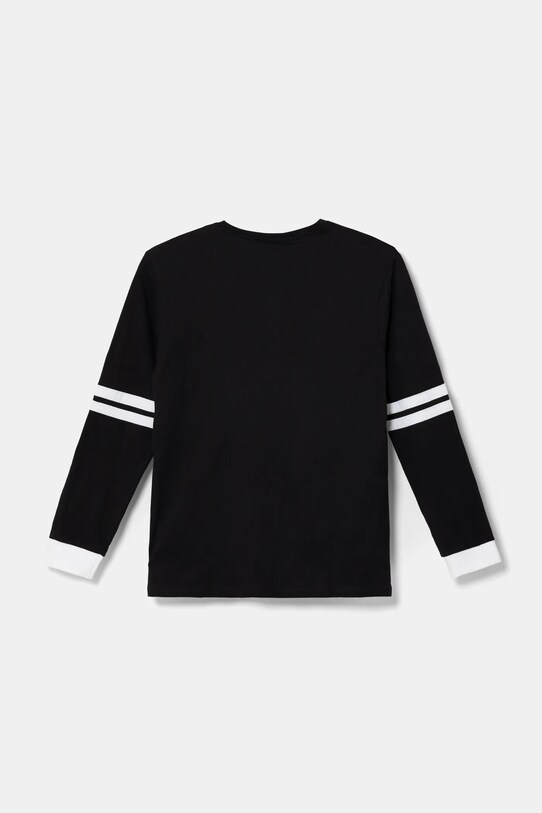 Дитячий бавовняний лонгслів Guess L4BI24.I3Z14.9BYH чорний AW24