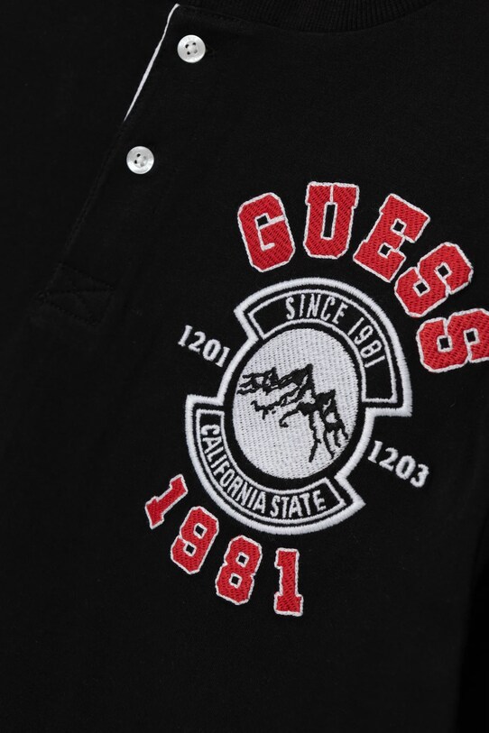 Хлопчик Дитячий бавовняний лонгслів Guess L4BI24.I3Z14.9BYH чорний