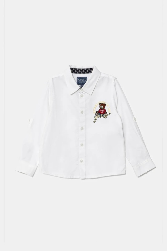 Guess camicia di cotone per bambini lunga bianco N4BH08.W9CL0.9BYH