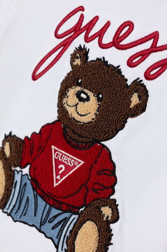 Хлопчик Дитяча бавовняна футболка Guess N4BI08.I3Z14.9BYH білий
