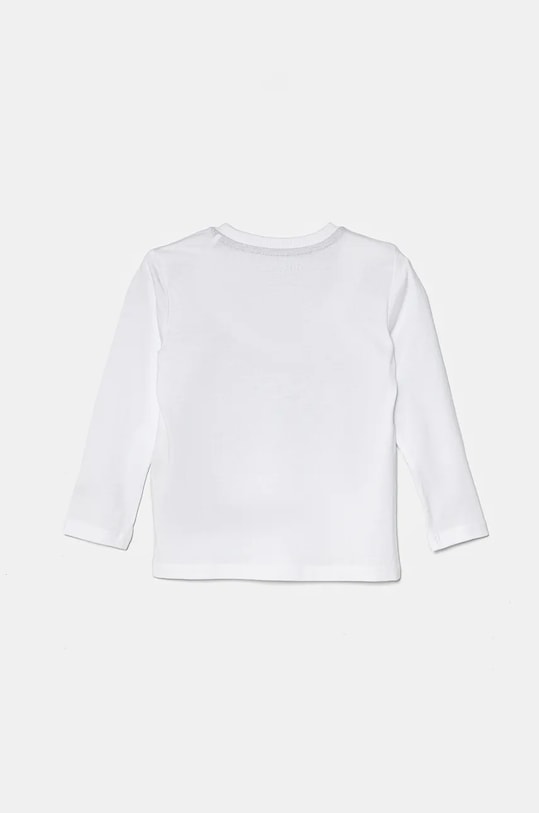 Guess longsleeve bawełniany dziecięcy N4BI11.I3Z14.9BYH biały AW24