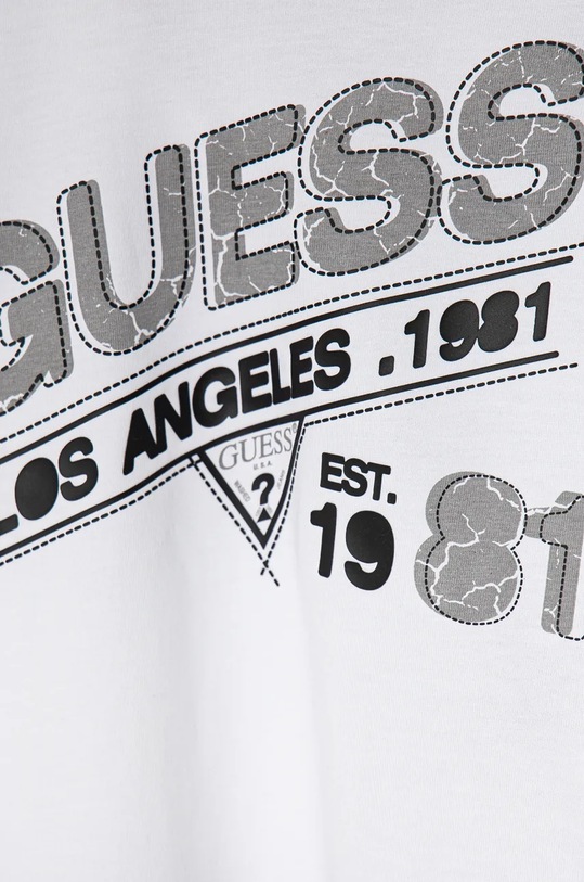 Chłopiec Guess longsleeve bawełniany dziecięcy N4BI11.I3Z14.9BYH biały