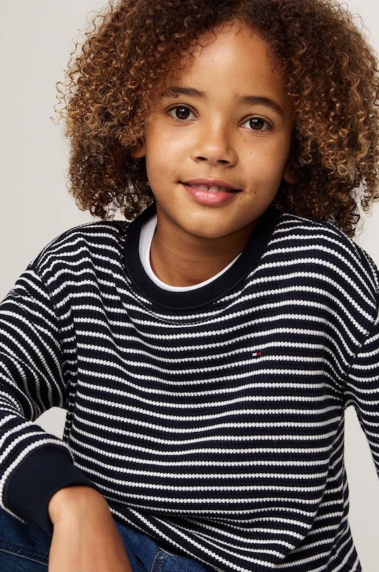 Хлопчик Дитячий лонгслів Tommy Hilfiger KB0KB09195.9BYH.104.122 сірий