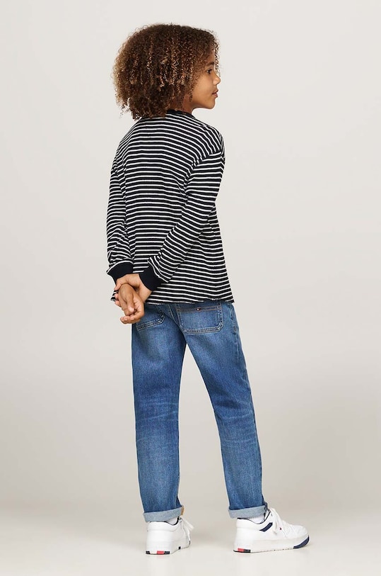 Dječja majica dugih rukava Tommy Hilfiger KB0KB09195.9BYH.104.122 siva
