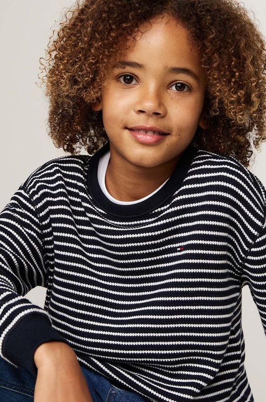 Chłopiec Tommy Hilfiger longsleeve dziecięcy KB0KB09195.9BYH.128.176 szary