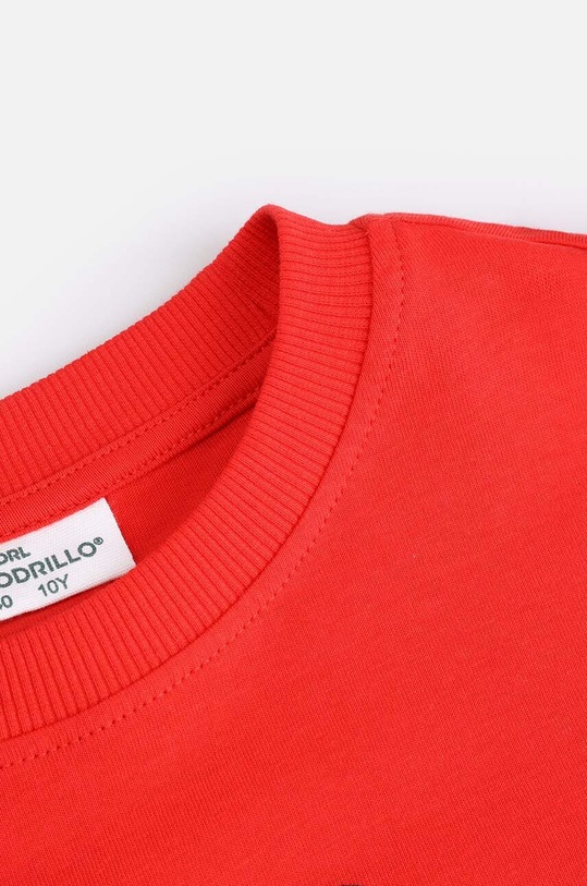 Хлопчик Дитячий бавовняний лонгслів Coccodrillo ZC4143101VBA червоний
