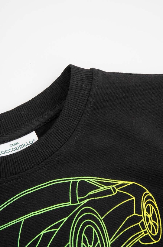 Chłopiec Coccodrillo longsleeve bawełniany dziecięcy ZC4143104VBA czarny