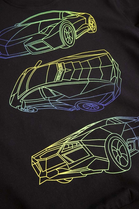 Coccodrillo longsleeve bawełniany dziecięcy czarny ZC4143104VBA