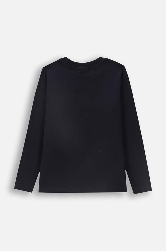 Coccodrillo longsleeve bawełniany dziecięcy ZC4143107VBA granatowy AW24