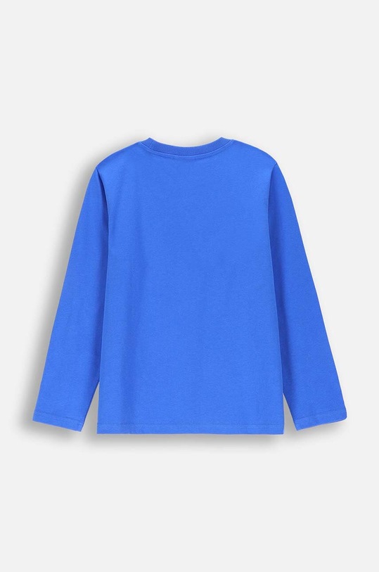 Coccodrillo longsleeve bawełniany dziecięcy ZC4143108VBA niebieski AW24