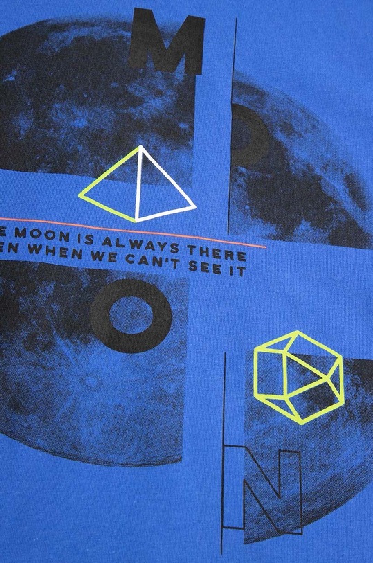 Coccodrillo longsleeve bawełniany dziecięcy niebieski ZC4143108VBA