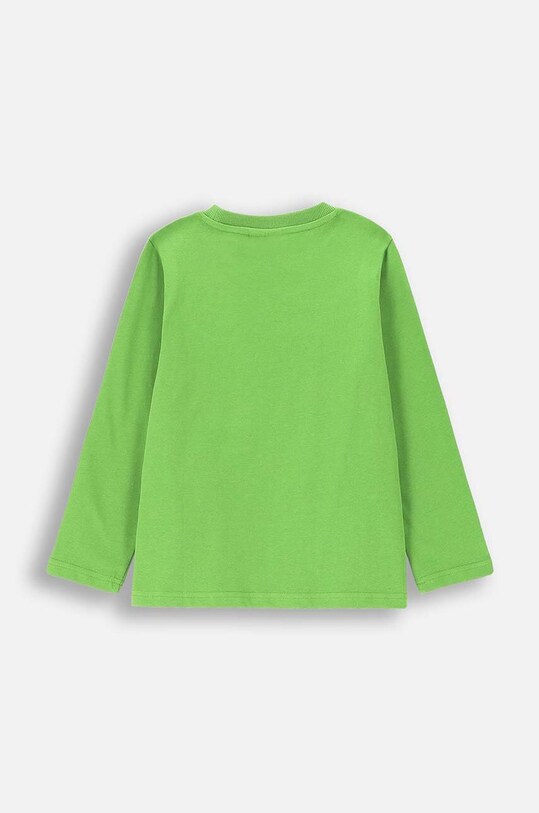 Coccodrillo longsleeve din bumbac pentru copii ZC4143101GBK verde AW24