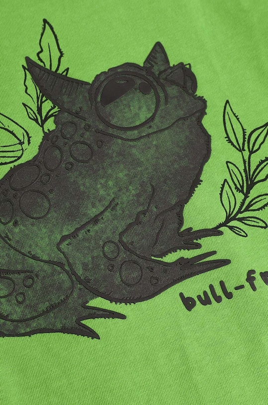 Дитячий бавовняний лонгслів Coccodrillo зелений ZC4143101GBK