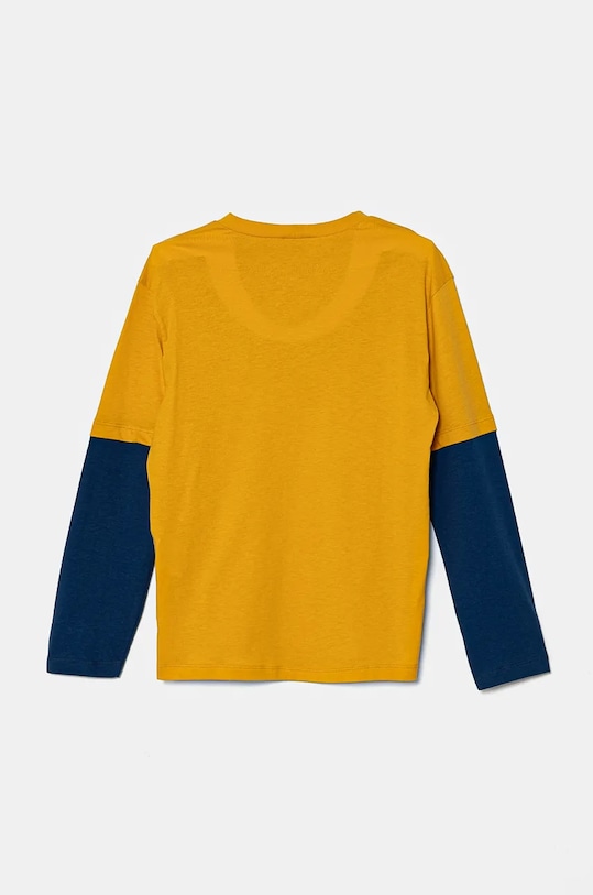 United Colors of Benetton longsleeve bawełniany dziecięcy 3I1XC10JG.G.Seasonal żółty AW24