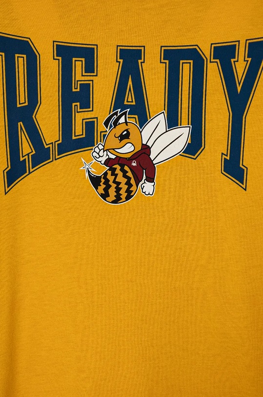 Chłopiec United Colors of Benetton longsleeve bawełniany dziecięcy 3I1XC10JG.G.Seasonal żółty