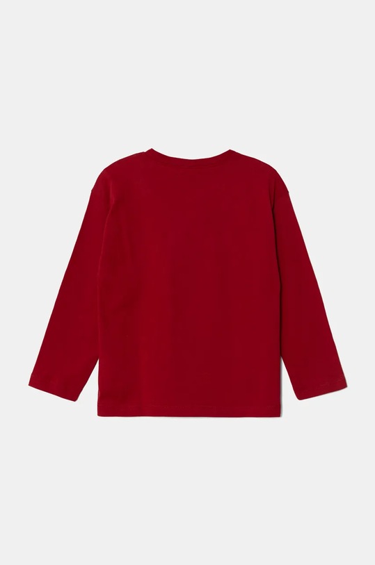 Παιδικό βαμβακερό μακρυμάνικο United Colors of Benetton 3I1XG10F3.P.Seasonal μπορντό AW24