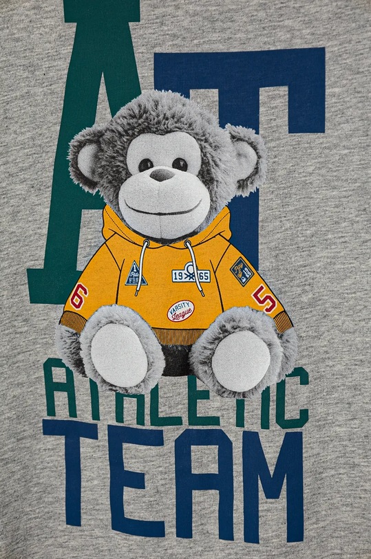 Chłopiec United Colors of Benetton longsleeve bawełniany dziecięcy 3I1XG10F3.P.Seasonal szary
