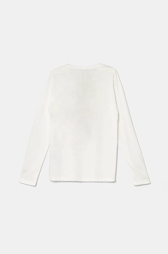 Хлопковый детский лонгслив United Colors of Benetton 3ATNC10LV.G.Seasonal белый AW24