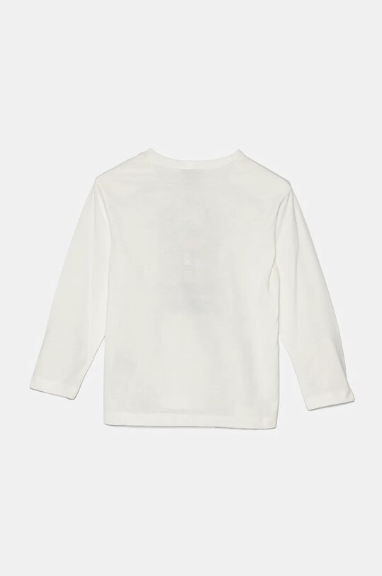 Хлопковый детский лонгслив United Colors of Benetton 3ATNG10H9.P.Seasonal белый AW24