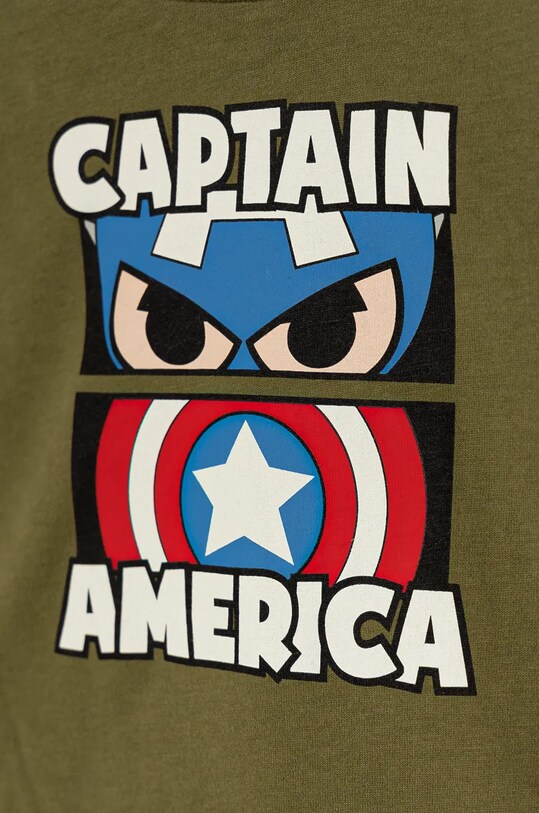 CHLAPEC Dětské bavlněné tričko s dlouhým rukávem United Colors of Benetton 3ATNG10H9.P.Seasonal zelená