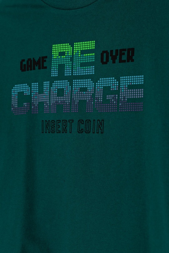 CHLAPEC Dětské bavlněné tričko s dlouhým rukávem United Colors of Benetton 3EG9C10M6.G.Seasonal zelená