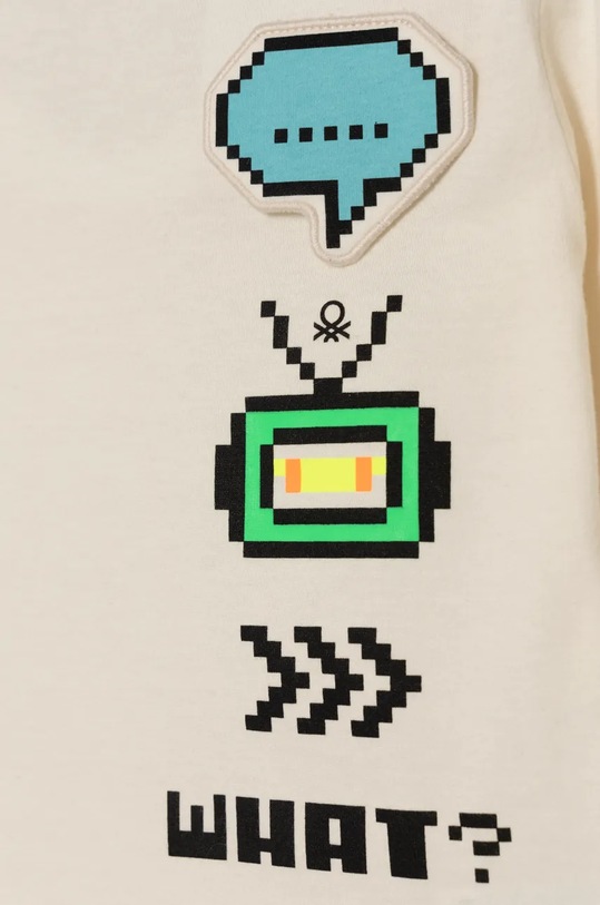 Αγορίστικα Παιδικό βαμβακερό μακρυμάνικο United Colors of Benetton 3ATNG10H5.P.Seasonal μπεζ