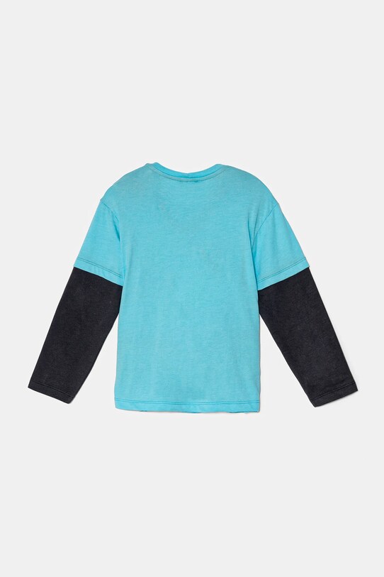 Detské tričko s dlhým rukávom United Colors of Benetton 3696G10H4.P.Seasonal tyrkysová AW24