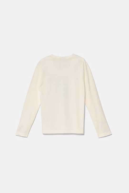 United Colors of Benetton longsleeve bawełniany dziecięcy 3ATNC10KT.G.Seasonal beżowy AW24