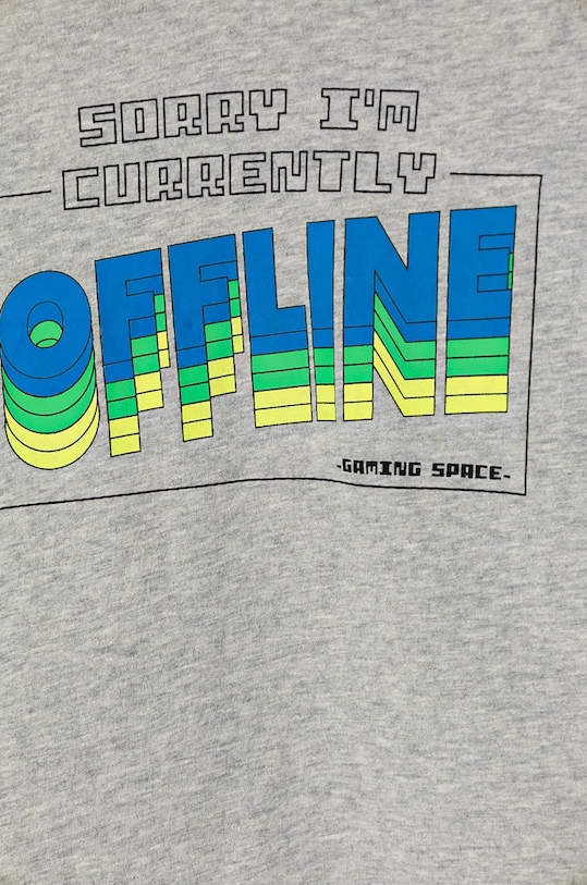 Chłopiec United Colors of Benetton longsleeve bawełniany dziecięcy 3ATNC10KT.G.Seasonal szary