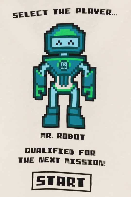 Αγορίστικα Βαμβακερή μπλούζα με μακριά μανίκια United Colors of Benetton 3ATNG10G7.P.Seasonal μπεζ