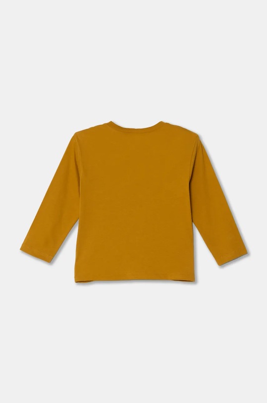 Памучна блуза с дълги ръкави United Colors of Benetton 3ATNG10G7.P.Seasonal жълт AW24