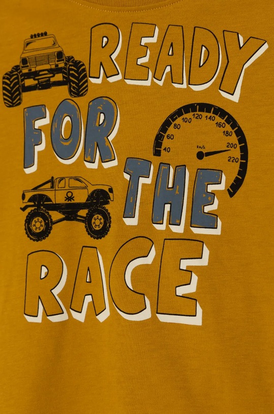 Момче Памучна блуза с дълги ръкави United Colors of Benetton 3ATNG10G7.P.Seasonal жълт