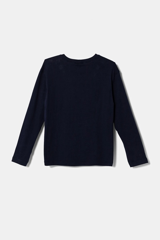 United Colors of Benetton longsleeve din bumbac pentru copii 3ATNC10KU.G.Seasonal bleumarin AW24