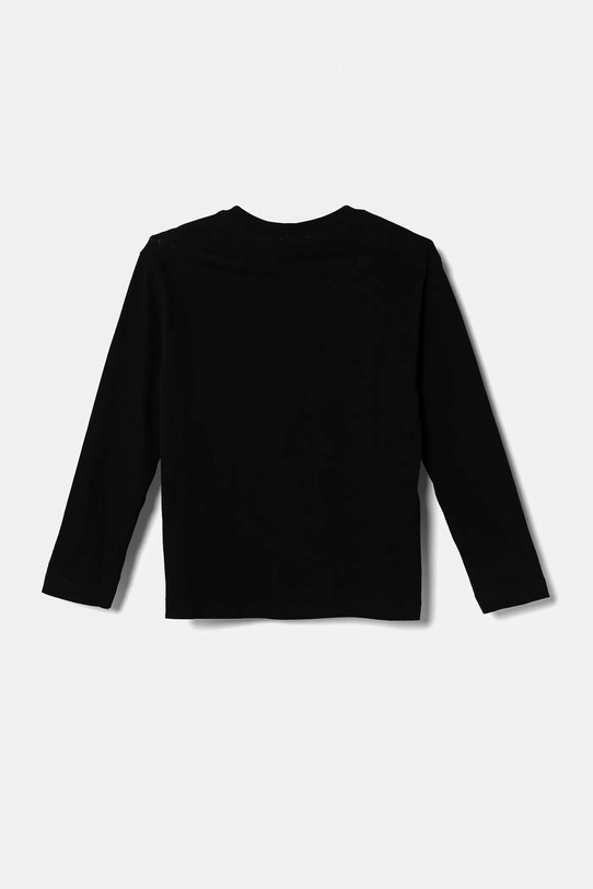 United Colors of Benetton longsleeve bawełniany dziecięcy 3ATNC10KU.G.Seasonal czarny AW24