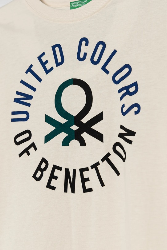 Αγορίστικα Παιδικό βαμβακερό μακρυμάνικο United Colors of Benetton 3ATNC10KQ.G.Seasonal μπεζ