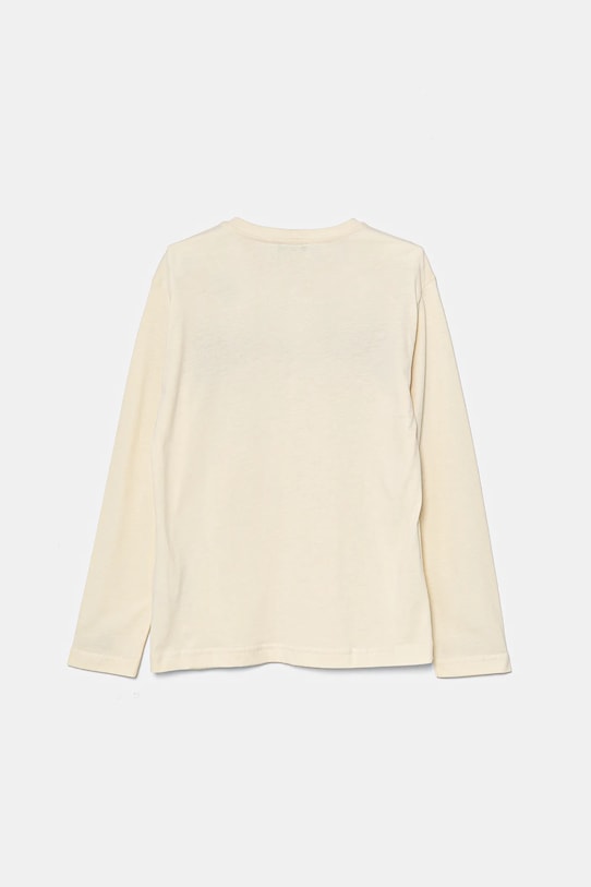 Dětské bavlněné tričko s dlouhým rukávem United Colors of Benetton 3ATNC10KQ.G.Seasonal béžová AW24