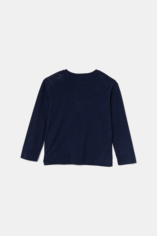 Παιδικό βαμβακερό μακρυμάνικο United Colors of Benetton 3ATNC10KQ.G.Seasonal σκούρο μπλε AW24