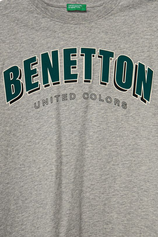 Chłopiec United Colors of Benetton longsleeve bawełniany dziecięcy 3ATNC10KQ.G.Seasonal szary