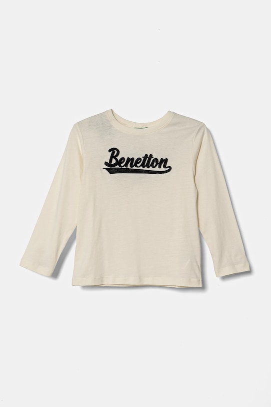 United Colors of Benetton longsleeve in cotone bambino/a prodotto per bambini beige 3ATNG10G1.P.Seasonal