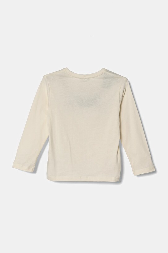 Хлопковый детский лонгслив United Colors of Benetton 3ATNG10G1.P.Seasonal бежевый AW24