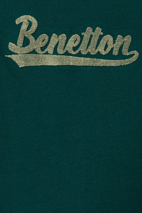 Хлопчик Дитячий бавовняний лонгслів United Colors of Benetton 3ATNG10G1.P.Seasonal зелений