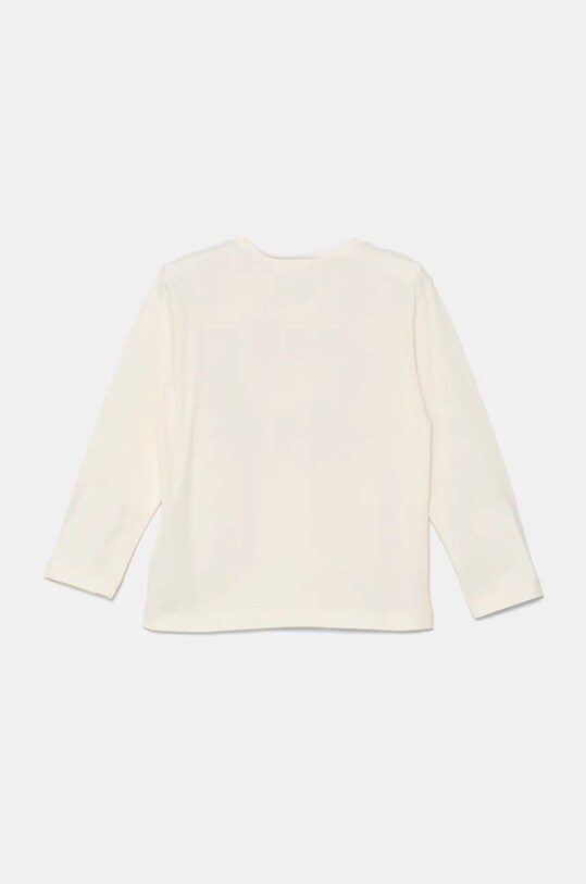 United Colors of Benetton longsleeve din bumbac pentru copii 3ATNG10G6.P.Seasonal bej AW24