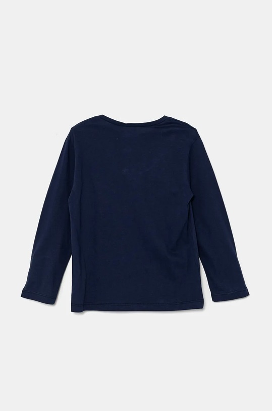 Παιδικό βαμβακερό μακρυμάνικο United Colors of Benetton 3ATNG10G6.P.Seasonal σκούρο μπλε AW24