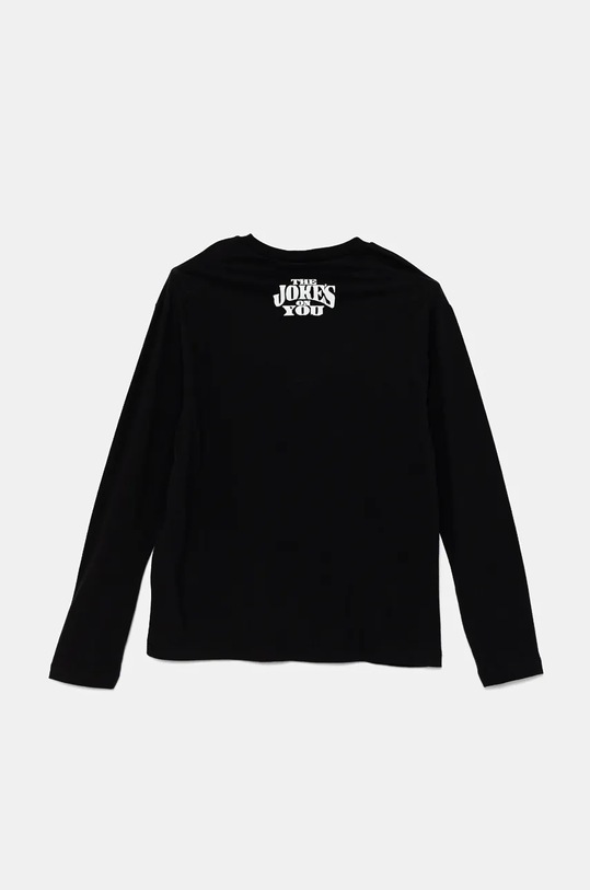 United Colors of Benetton longsleeve bawełniany dziecięcy 3ATNC10MG.G.Seasonal czarny AW24