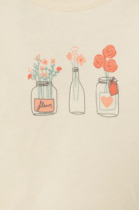 Мальчик Хлопковый лонгслив для младенцев United Colors of Benetton 3ATNA105I.W.Seasonal бежевый