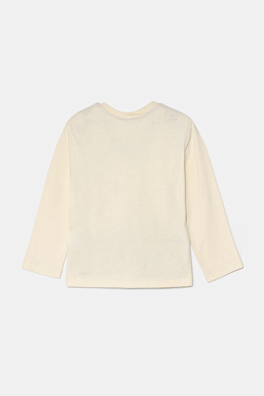 Дитячий бавовняний лонгслів United Colors of Benetton 3EG9G10GH.P.Seasonal бежевий AW24